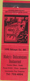 Matchbook Cover - Maky's Deli Restaurant