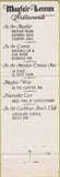 Matchbook Cover - Hotels Mayfair Lennox Saint Louis MO