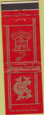 Matchbook Cover - Kansas City Club MO