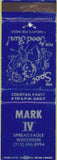 Matchbook Cover - Mark IV Spread Eagle WI