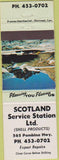 Matchbook Cover - Scotland oil gas Shell Canada