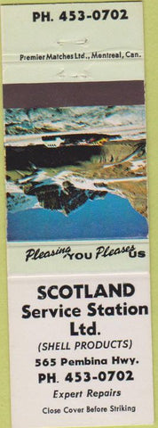 Matchbook Cover - Scotland oil gas Shell Canada