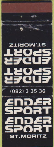 Matchbook Cover - Ender Sport St Moritz WEAR