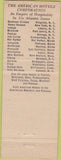 Matchbook Cover - Shenandoah Hotel Martinsburg WV