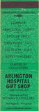Matchbook Cover - Arlington Hospital Gift Shop VA