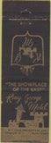 Matchbook Cover - King George Motel Syracuse NY