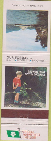 Matchbook Cover - BC Canada Forest MV Mayne Queen Ship
