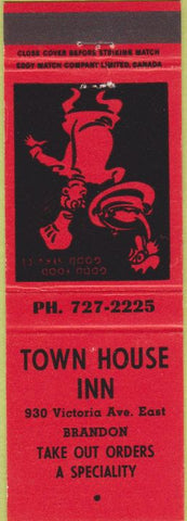 Matchbook Cover - Town House Inn Brandon Canada