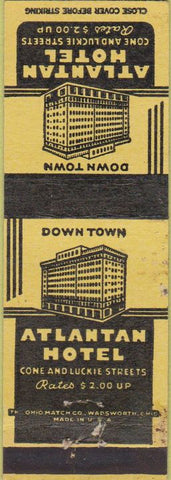 Matchbook Cover - Atlantan Hotel Atlanta? GA