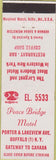Matchbook Cover - Peace Bridge Motel Buffalo NY