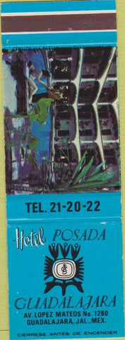 Matchbook Cover - Hotel Posada Guadalajara Mexico