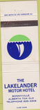 Matchbook Cover - Lakelander Motor Hotel Bonnyville Alberta