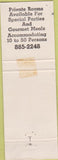 Matchbook Cover - Suite 61  NO TOWN