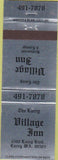 Matchbook Cover - Village Inn Lacey WA