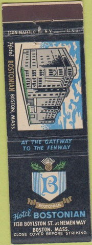 Matchbook Cover - Hotel Bostonian Boston MA