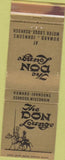 Matchbook Cover - Don Lounge Oshkosh WI Howard Johnson WEAR