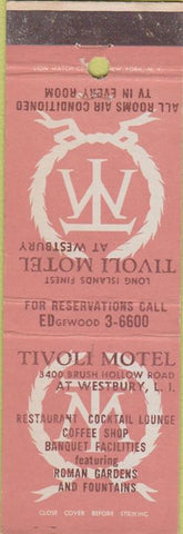 Matchbook Cover - Tivoli Motel Westbury LI NY