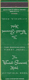 Matchbook Cover - Wendell Sherwood Hotel Pittsfield MA