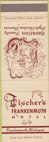 Matchbook Cover - Fisher's Frankenmuth Hotel MI