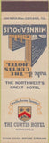 Matchbook Cover - Curtis Hotel Minneapolis MN