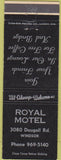 Matchbook Cover - Moayl Motel Windsor ON