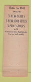 Matchbook Cover - 1941 Pontiac Hale Syracuse NY