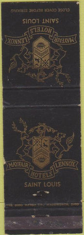 Matchbook Cover - Hotels Mayfair Lennox Saint Louis MO