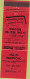 Matchbook Cover - Hotel Bradford VT