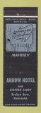 Matchbook Cover - Arrow Hotel Broken Bow NE