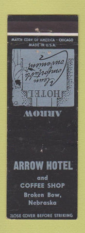 Matchbook Cover - Arrow Hotel Broken Bow NE