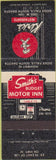 Matchbook Cover - Smith's Budget Motor Inn Sioux Falls SD