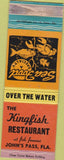 Matchbook Cover - Kingfish Restaurant John's Pass FL WEAR
