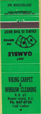 Matchbook Cover - Viking Carpet Winow Cleaning Bowen Island BC