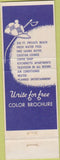 Matchbook Cover - The Blue Grass Miami Beach FL horse racing motel