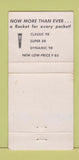 Matchbook Cover - 1961 Oldsmobile McNamara Eaton Rapids MI WEAR 30 Strike