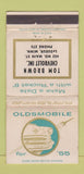 Matchbook Cover - 1955 Oldsmobile Tom Brown Chevrolet LeSueur MN 30 Strike