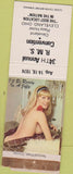 Matchbook Cover - RMS 1974 Cleveland OH pinup WEAR