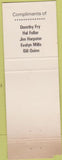 Matchbook Cover - RMS 1974 Cleveland OH pinup WEAR