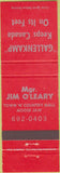 Matchbook Cover - Gallenkamp Moose Jaw Canada