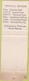 Matchbook Cover - RMS 1974 Cleveland OH pinup WORN