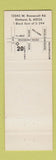 Matchbook Cover - 20th Century Restaurant Elmhurst IL