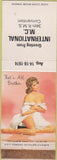 Matchbook Cover - RMS 1974 Cleveland OH pinup Strike Rite