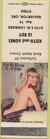 Matchbook Cover - Keith Agnes Le Roy Match collectors Beaverton OR