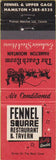 Matchbook Cover - Fennel Square Restaurant Hamilton ON