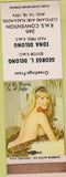 Matchbook Cover - RMS 1974 Cleveland OH pinup WORN
