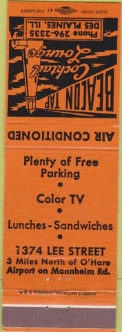 Matchbook Cover - Beaon Tap Lounge Des Plaines IL