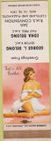 Matchbook Cover - RMS 1974 Cleveland OH pinup WORN