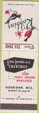 Matchbook Cover - Robbins Restaurant Oshkosh WI