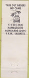 Matchbook Cover - Boman's Place Black Creek WI