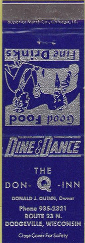 Matchbook Cover - Don Q Inn Dodgeville WI